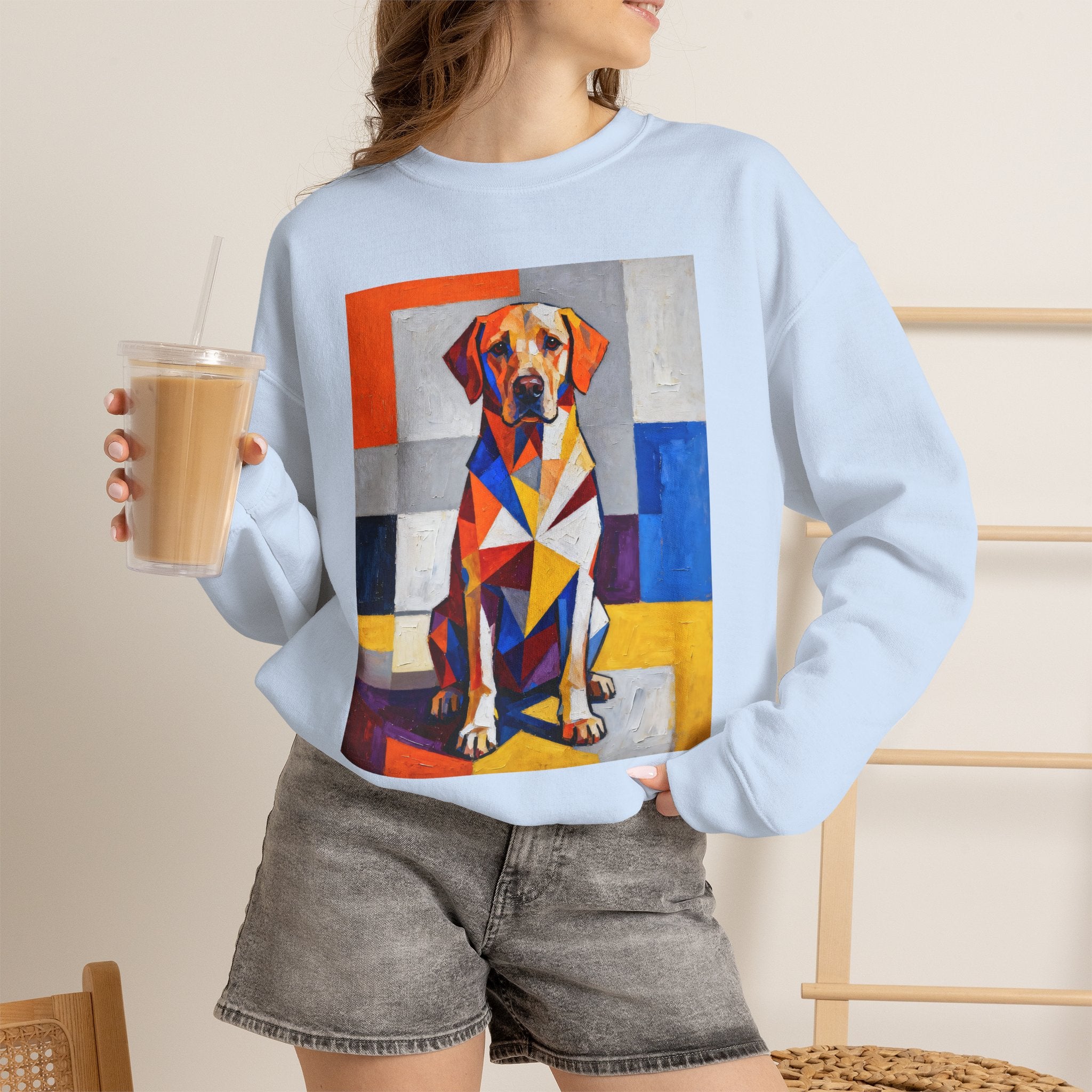 Labrador Retriever Sweatshirt | Living Work of Art Collection | Cubist Style