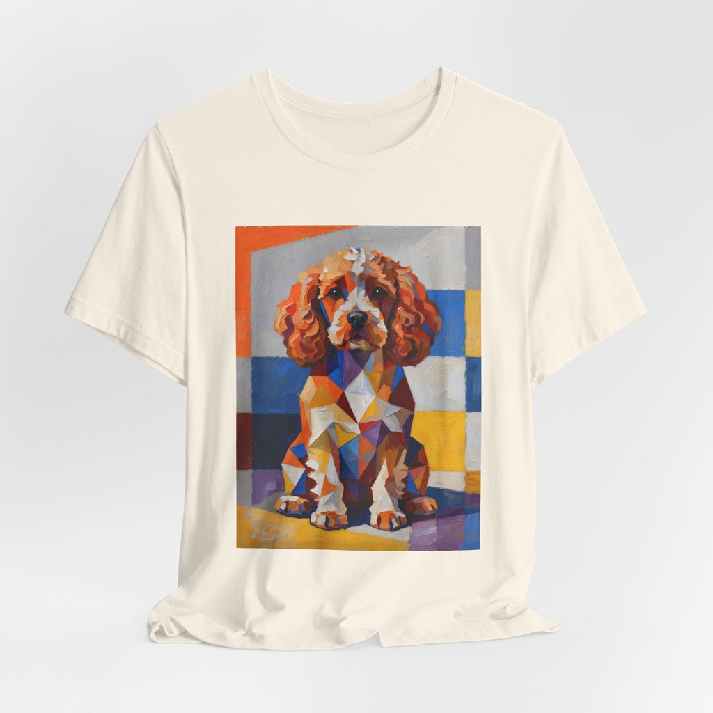 Cavapoo T Shirt | Living Work of Art Collection | Cubist Style