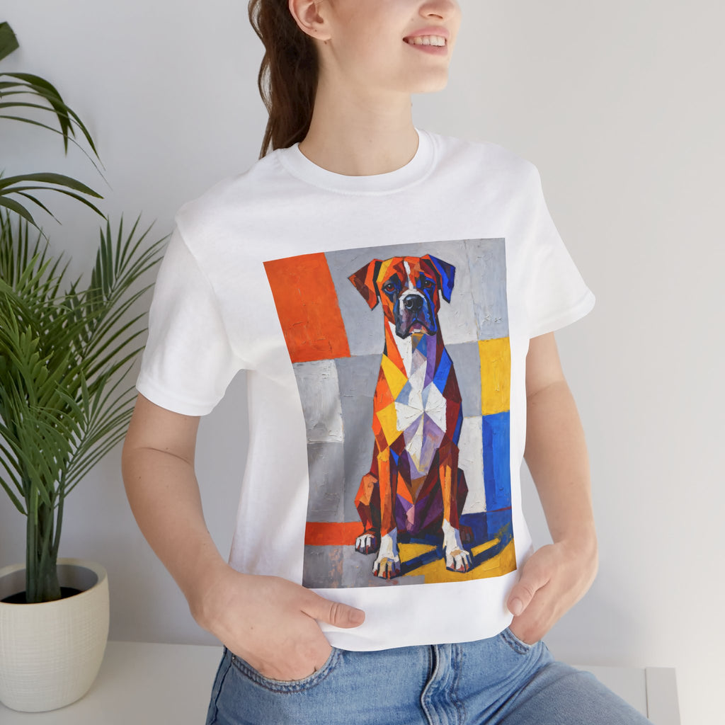 Boxer T Shirt | Living Work of Art Collection | Cubist Style