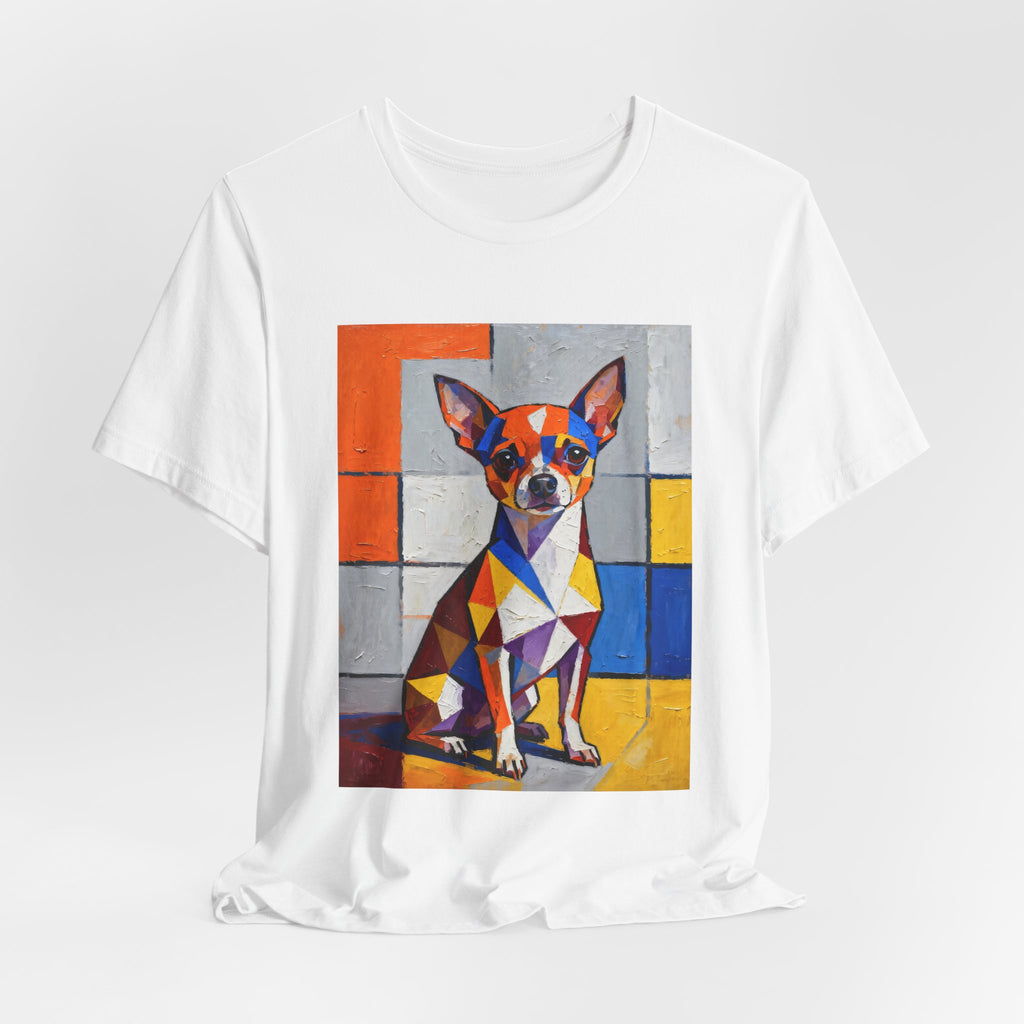 Chihuahua T Shirt | Living Work of Art Collection | Cubist Style