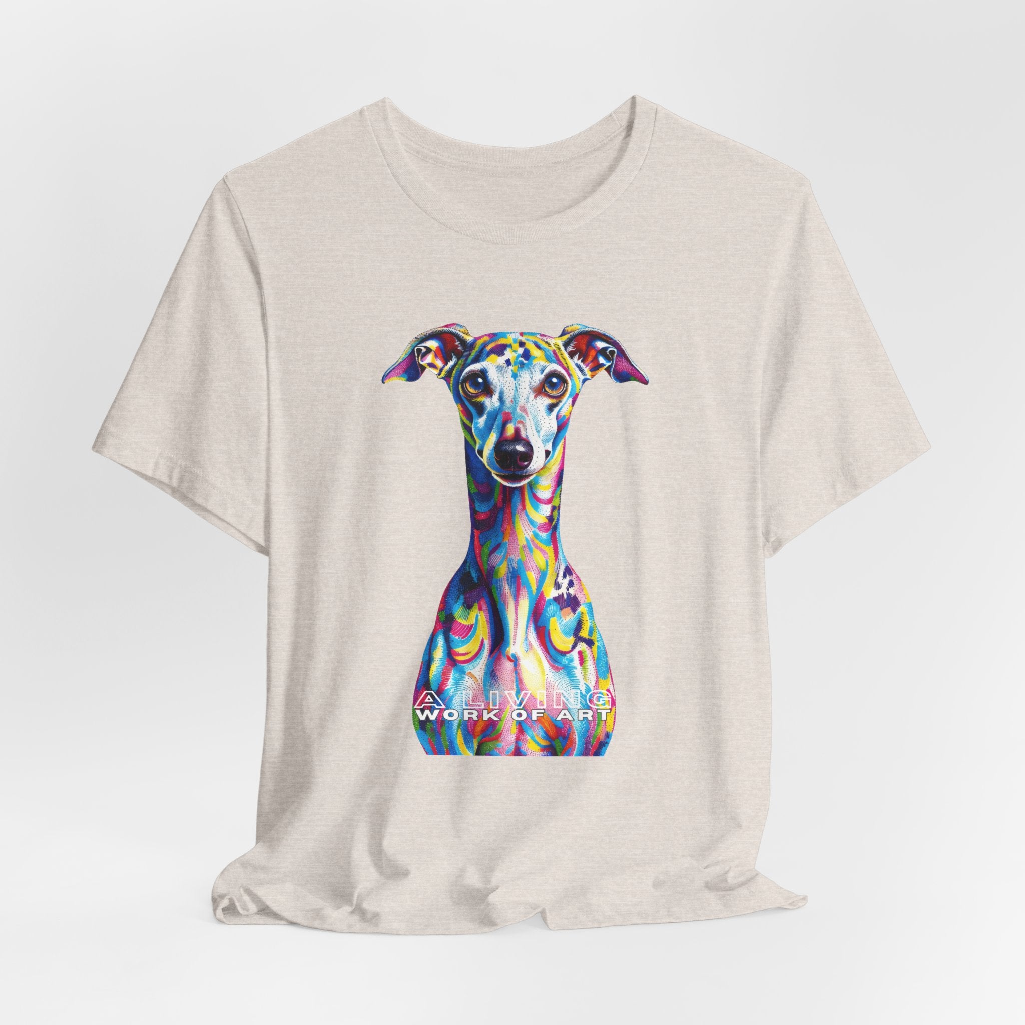 Italian Greyhound T Shirt | Living Work of Art Collection | Pointillism Style