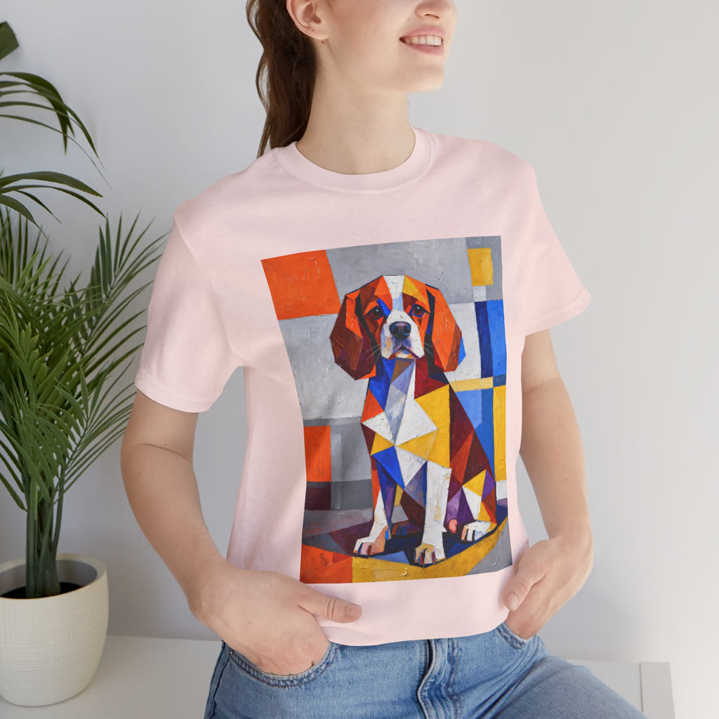 Cavalier King Charles Spaniel T Shirt | Living Work of Art Collection | Cubist Style