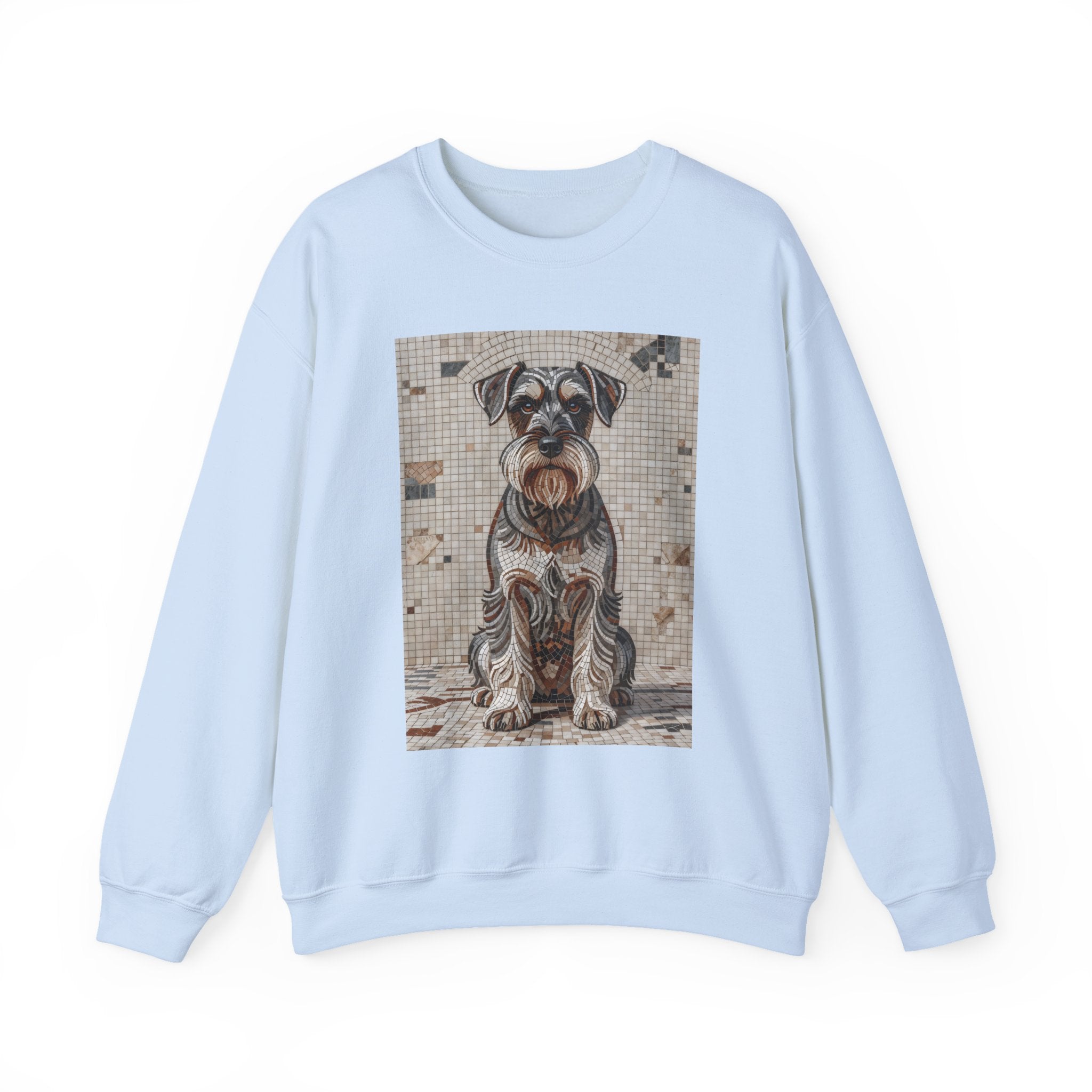 Schnauzer Sweatshirt | Living Work of Art Collection | Mosaic Style