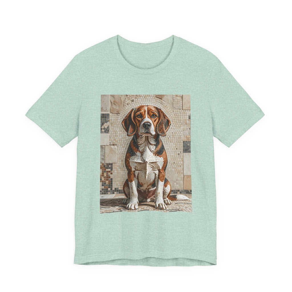 Beagle T Shirt | Living Work of Art Collection | Mosaic Style