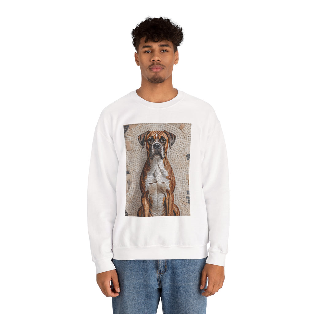 Boxer Sweatshirt | Living Work of Art Collection | Mosaic Style