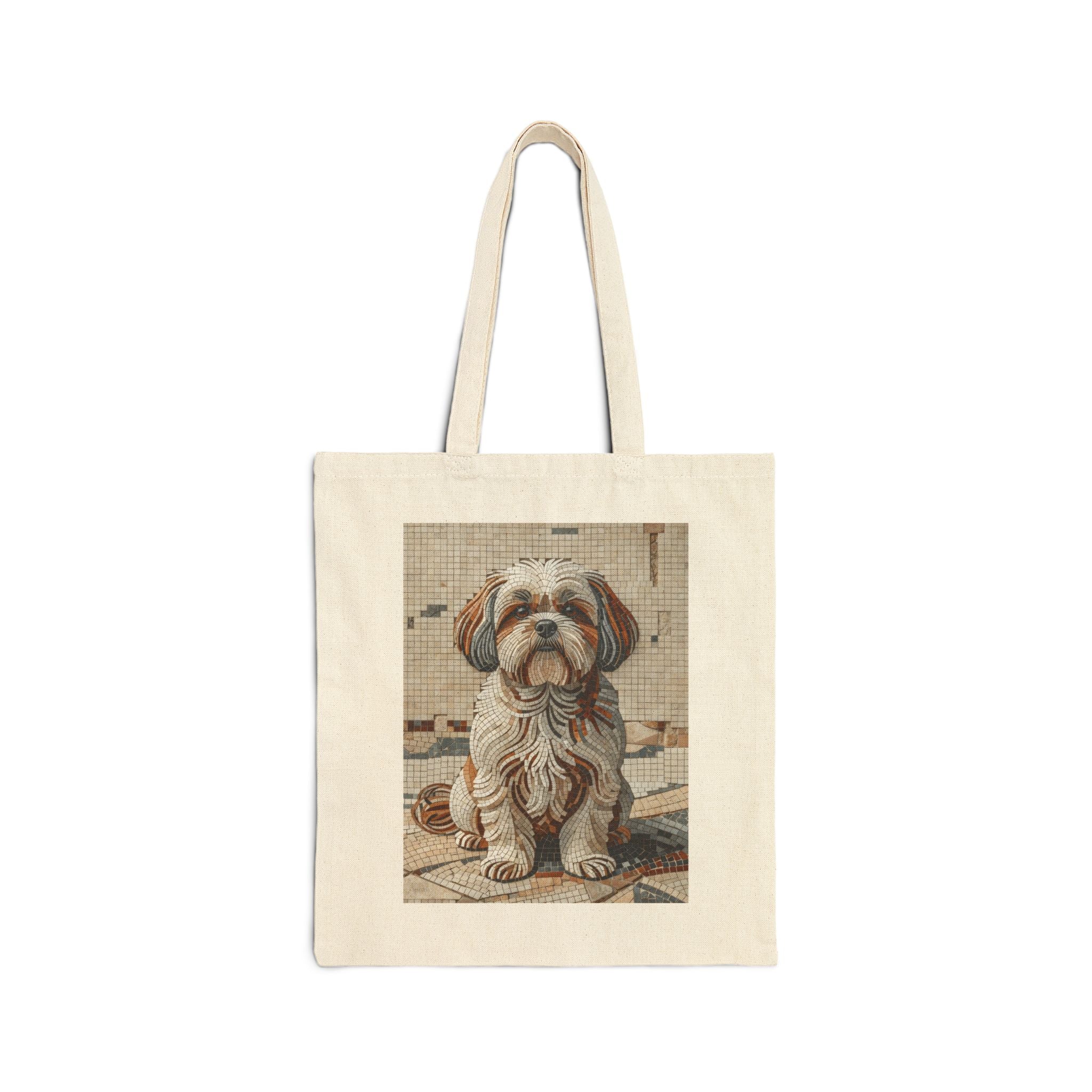 Shih Tzu Tote Bag | Living Work of Art Collection | Mosaic Style