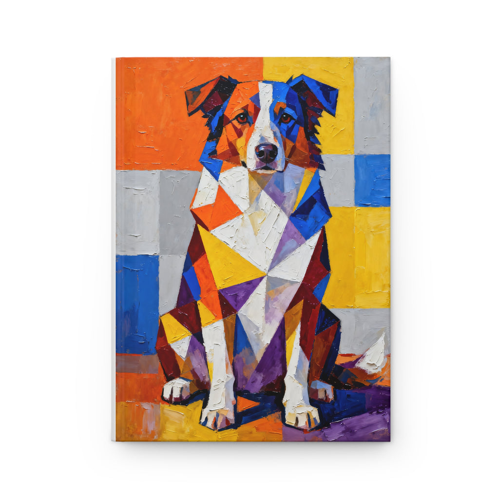 Australian Shepherd Notebook | Living Work of Art Collection | Cubist Style