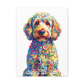 Goldendoodle Canvas Wall Art | Living Work of Art Collection | Pointillism Style Print