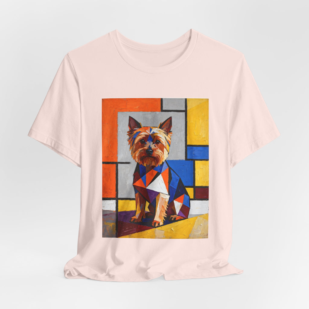 Yorkshire Terrier T Shirt | Living Work of Art Collection | Cubist Style