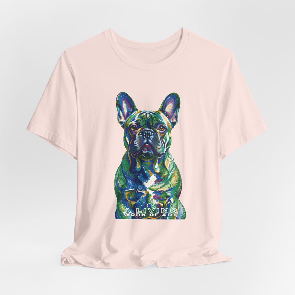 French Bulldog T Shirt | Living Work of Art Collection | Pointillism Style