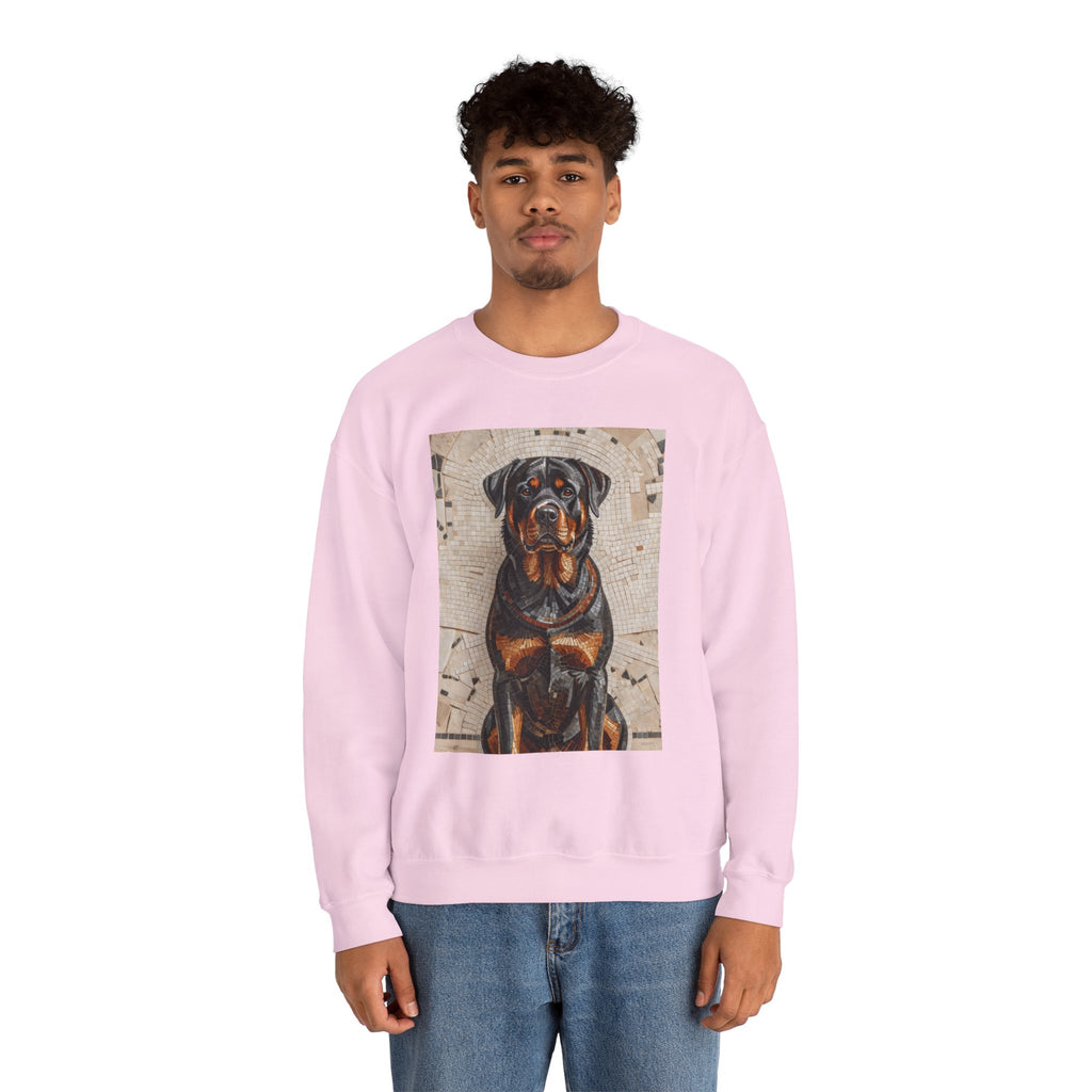 Rottweiler Sweatshirt | Living Work of Art Collection | Mosaic Style