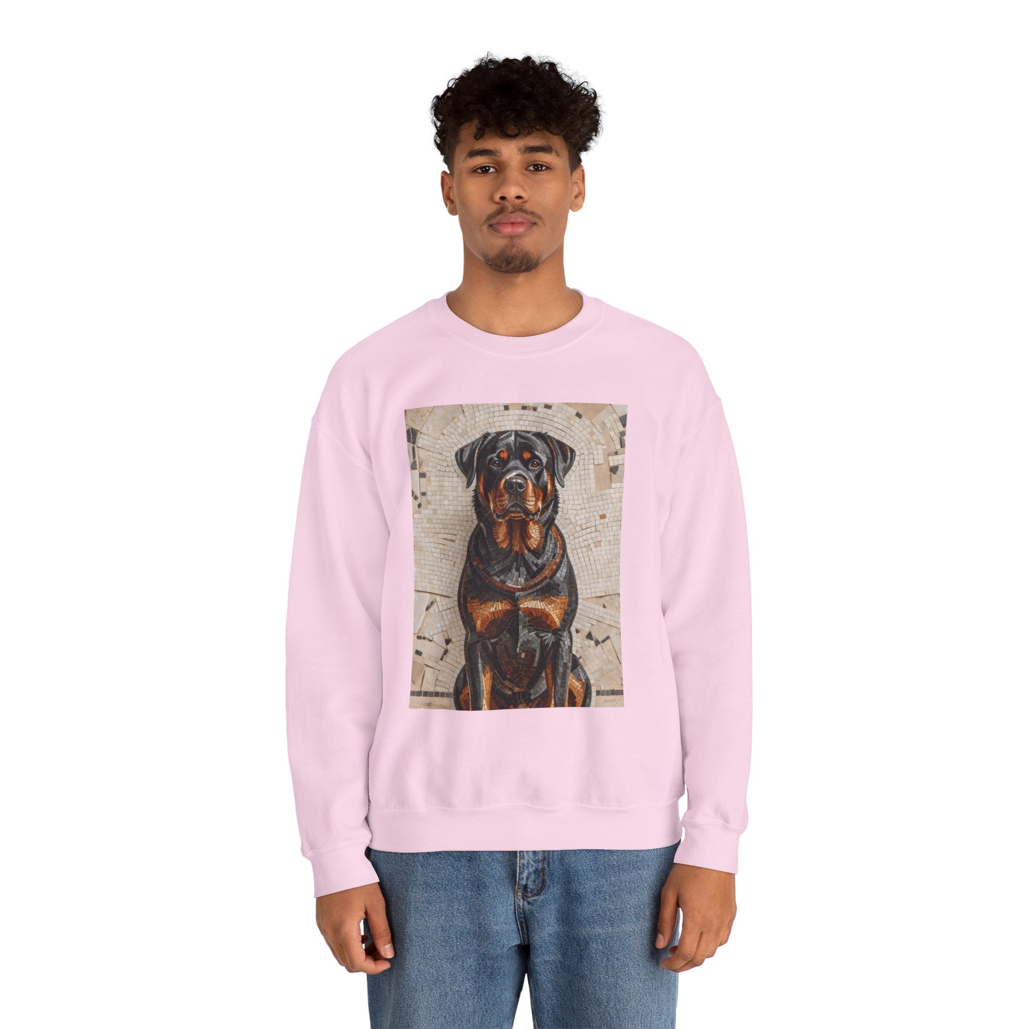 Rottweiler Sweatshirt | Living Work of Art Collection | Mosaic Style