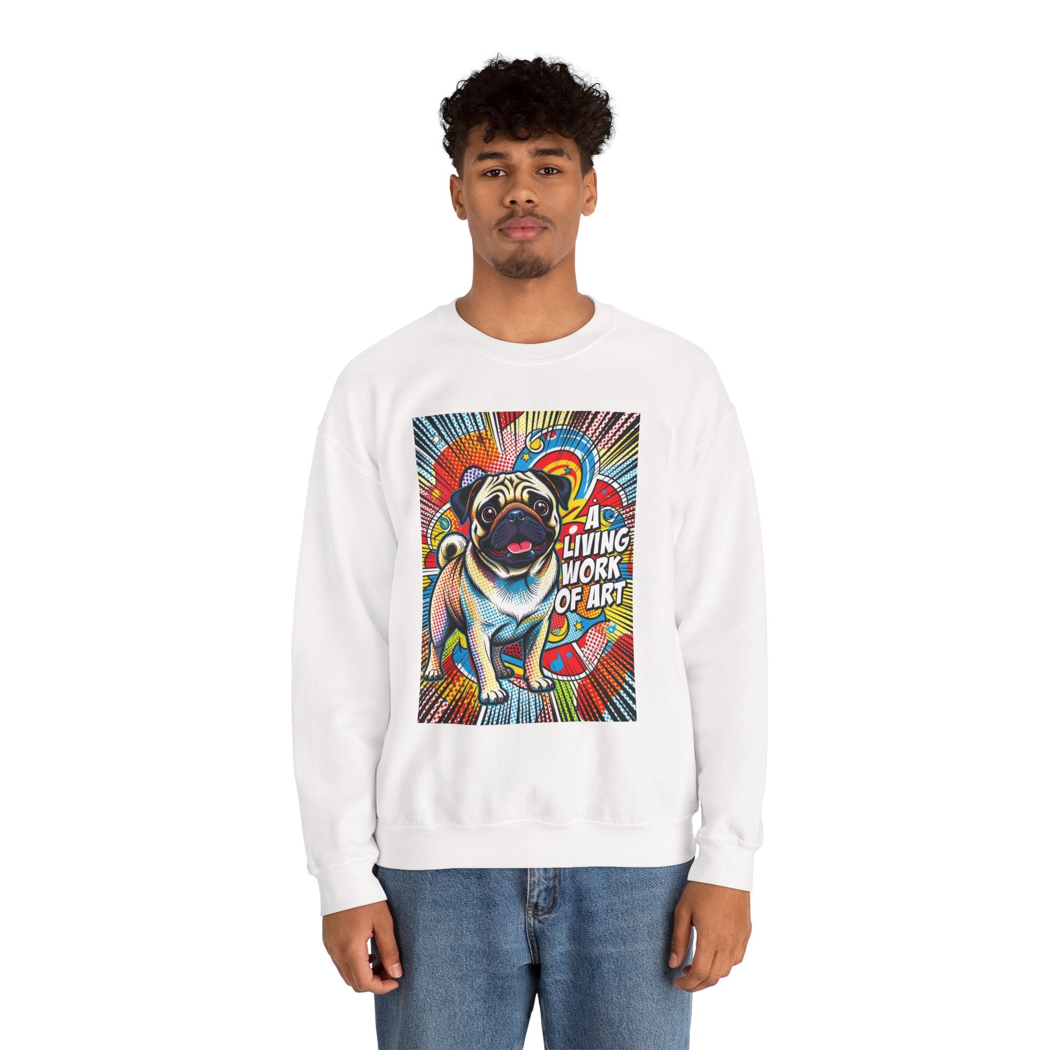Pug Sweatshirt | Living Work of Art Collection | Pop Art
