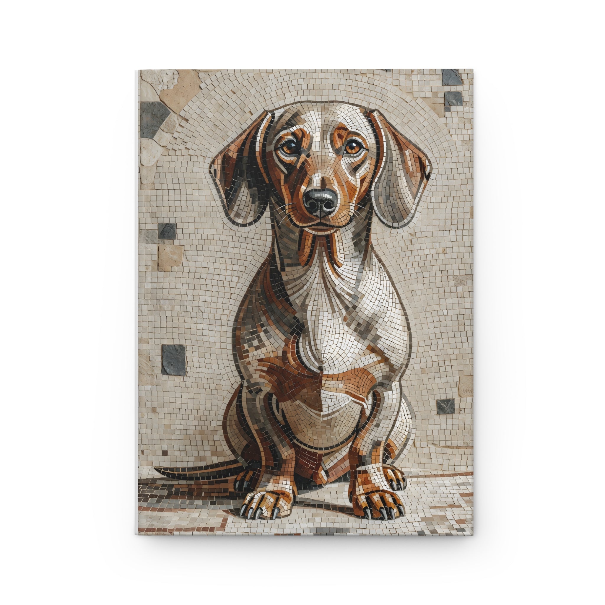 Dachshund Notebook | Living Work of Art Collection | Mosaic Style