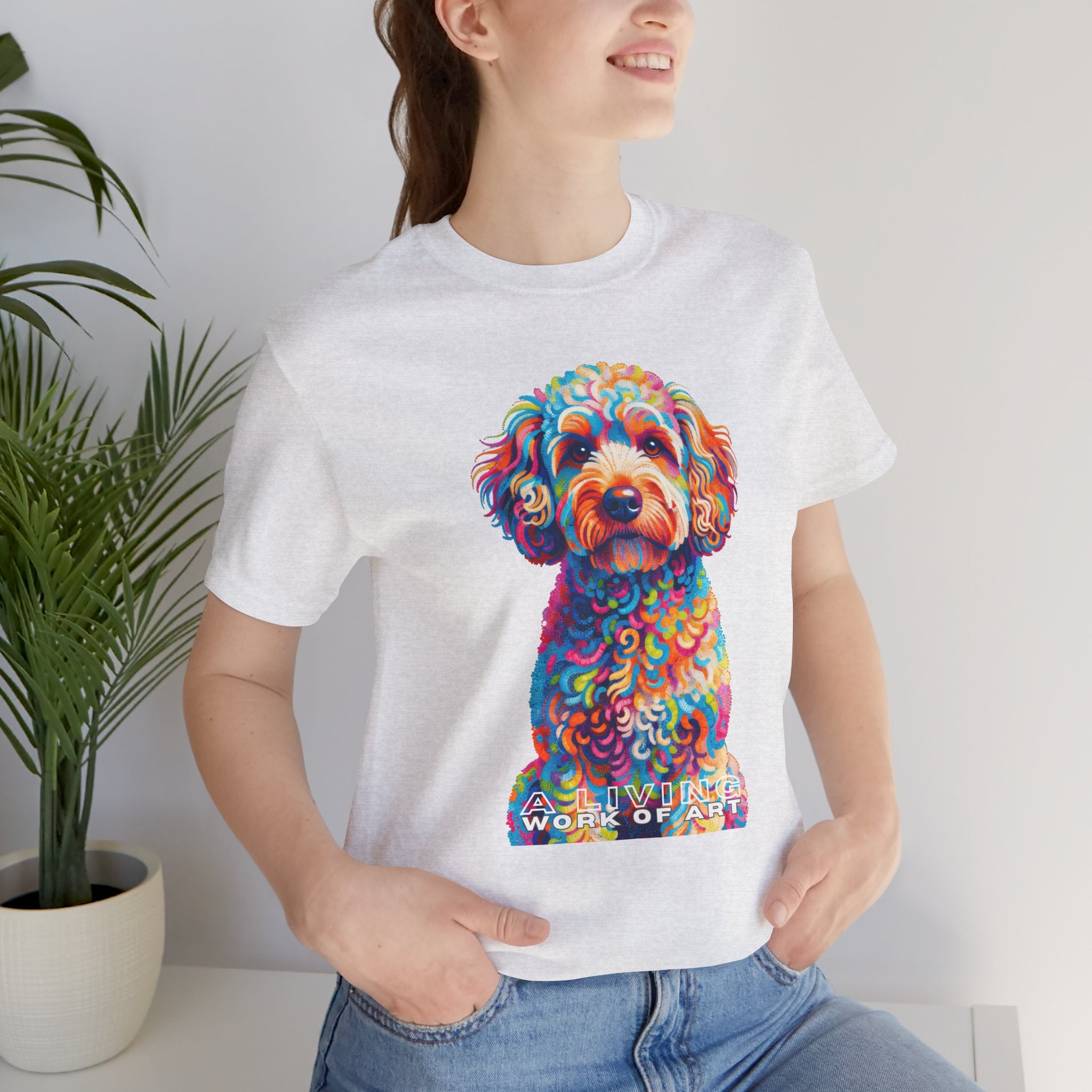 Schnoodle T Shirt | Living Work of Art Collection | Pointillism Style