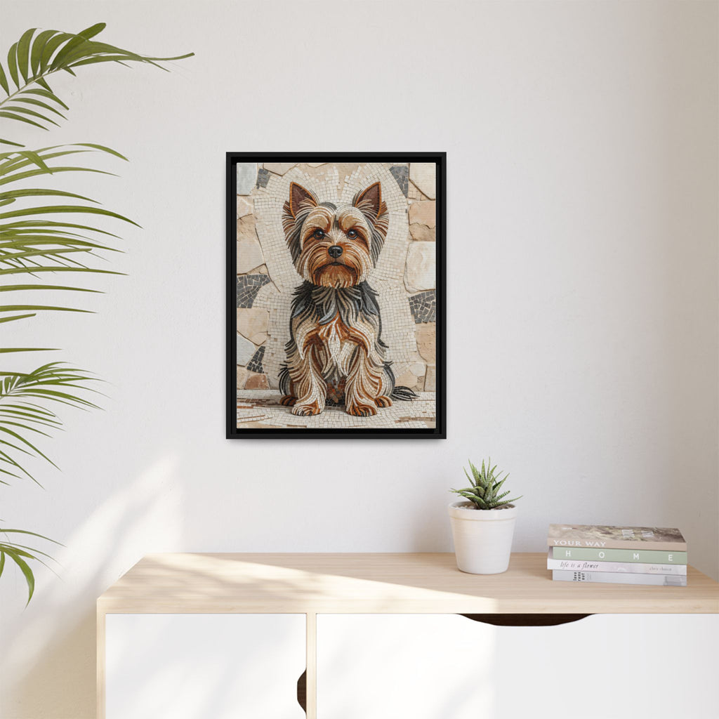 Yorkshire Terrier Canvas Wall Art | Living Work of Art Collection | Mosaic Style Print