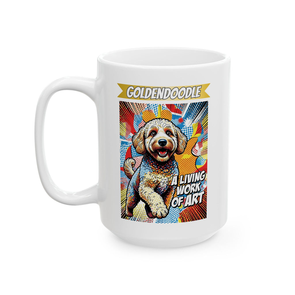 Goldendoodle Coffee Mug | Living Work of Art Collection | Pop Art