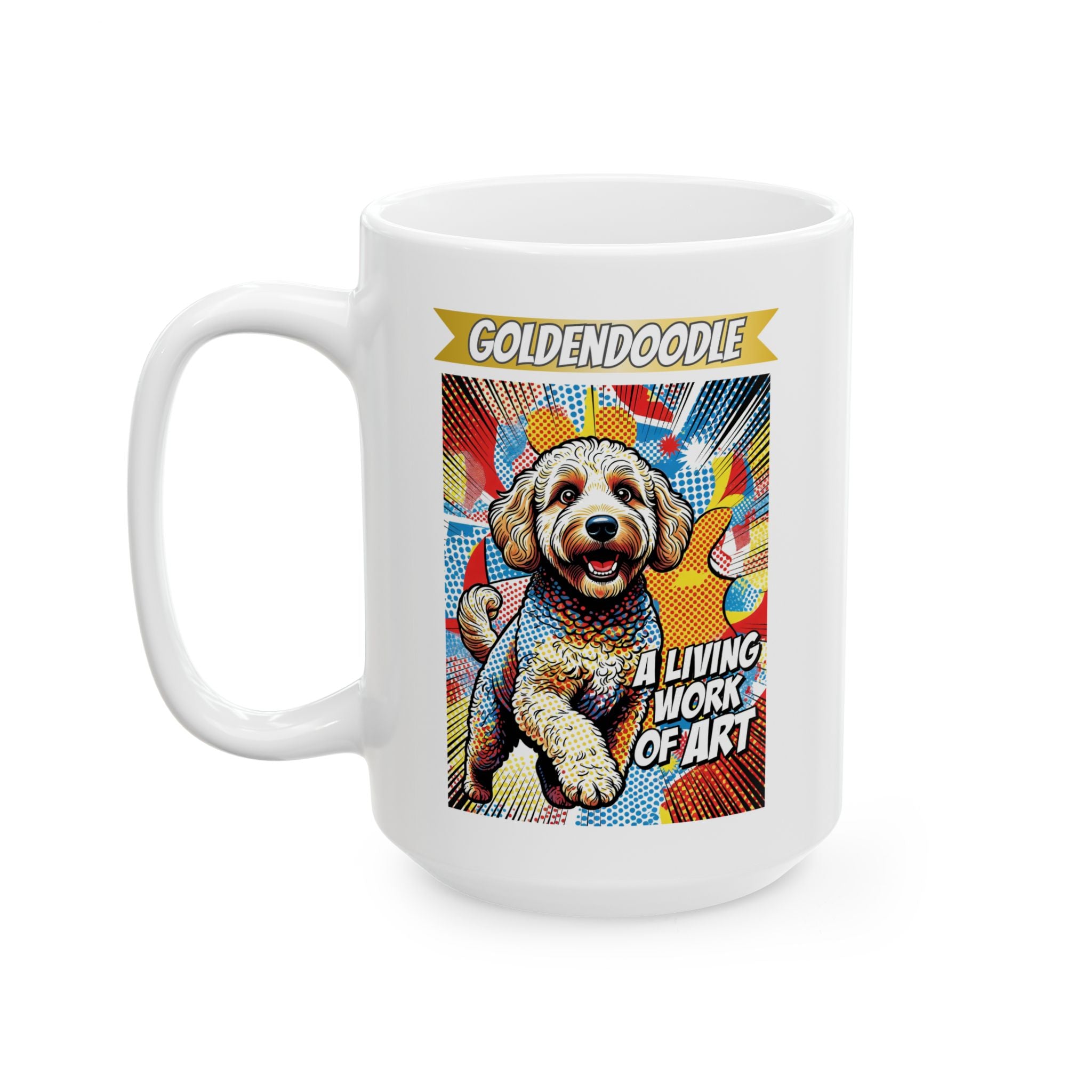 Goldendoodle Coffee Mug | Living Work of Art Collection | Pop Art