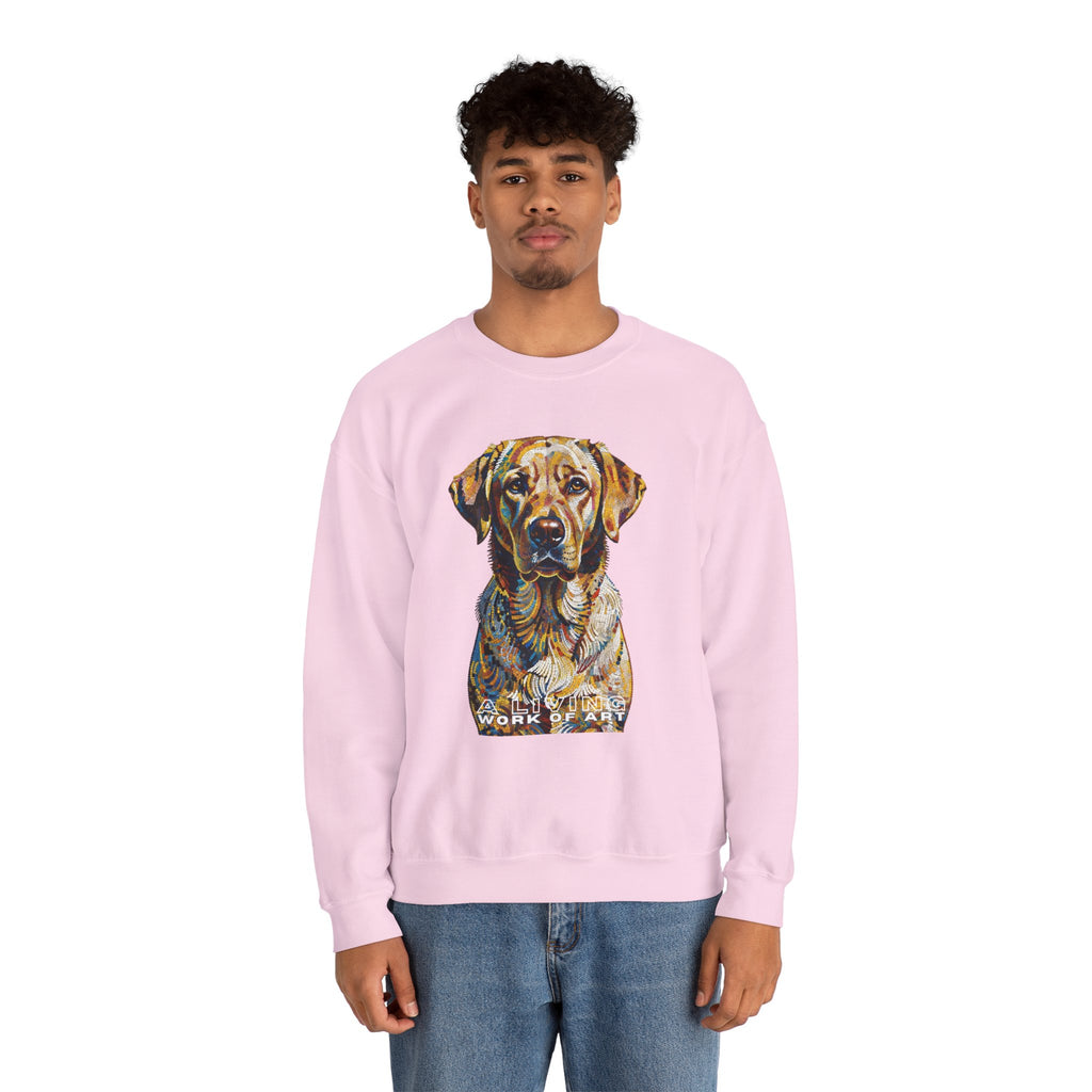 Labrador Retriever Sweatshirt | Living Work of Art Collection | Pointillism Style