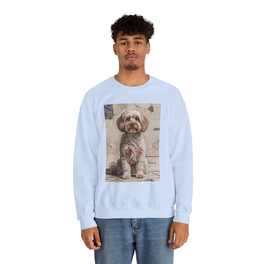 Maltipoo Sweatshirt | Living Work of Art Collection | Mosaic Style
