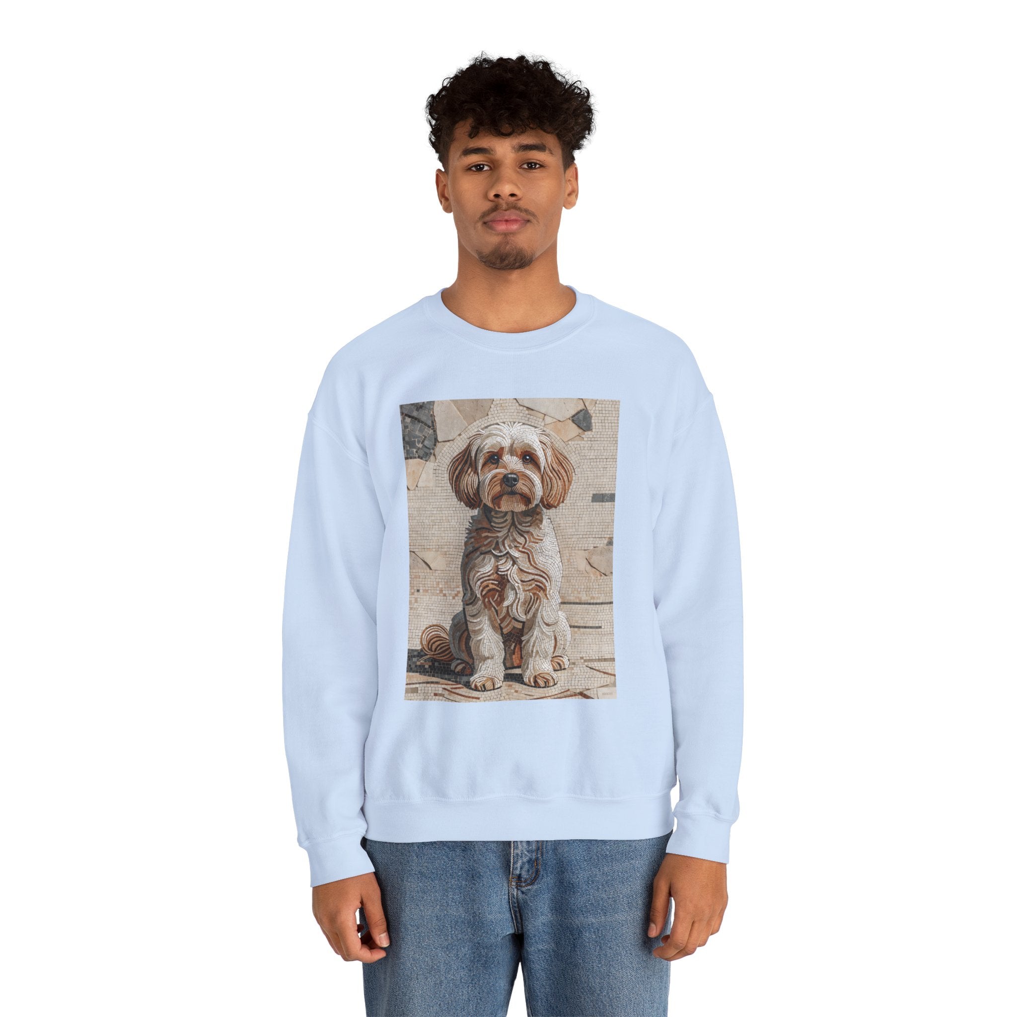 Maltipoo Sweatshirt | Living Work of Art Collection | Mosaic Style