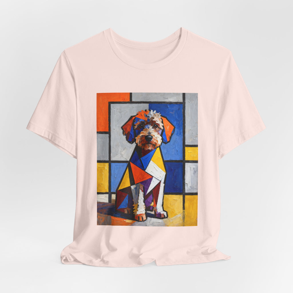 Schnoodle T Shirt | Living Work of Art Collection | Cubist Style