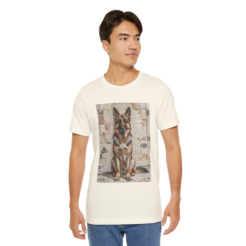 German Shepherd T Shirt | Living Work of Art Collection | Mosaic Style