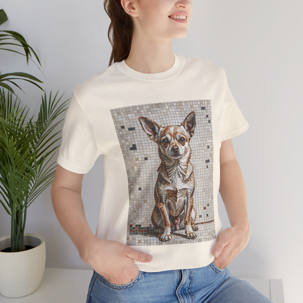 Chihuahua T Shirt | Living Work of Art Collection | Mosaic Style
