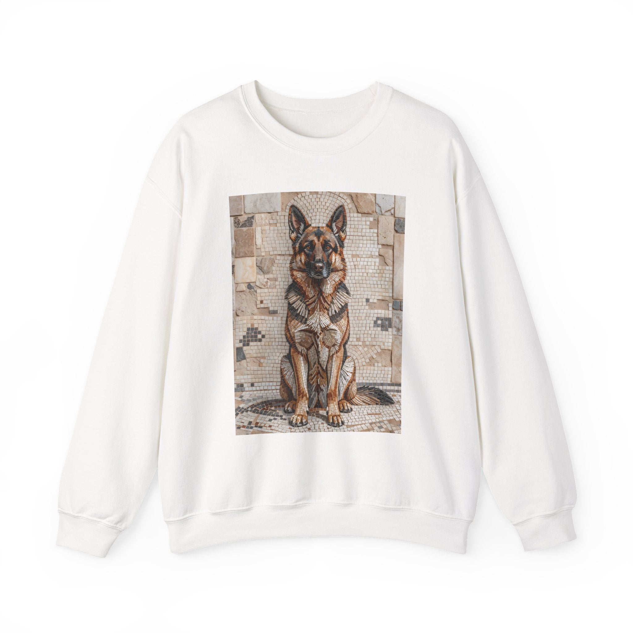 German Shepherd Sweatshirt | Living Work of Art Collection | Mosaic Style