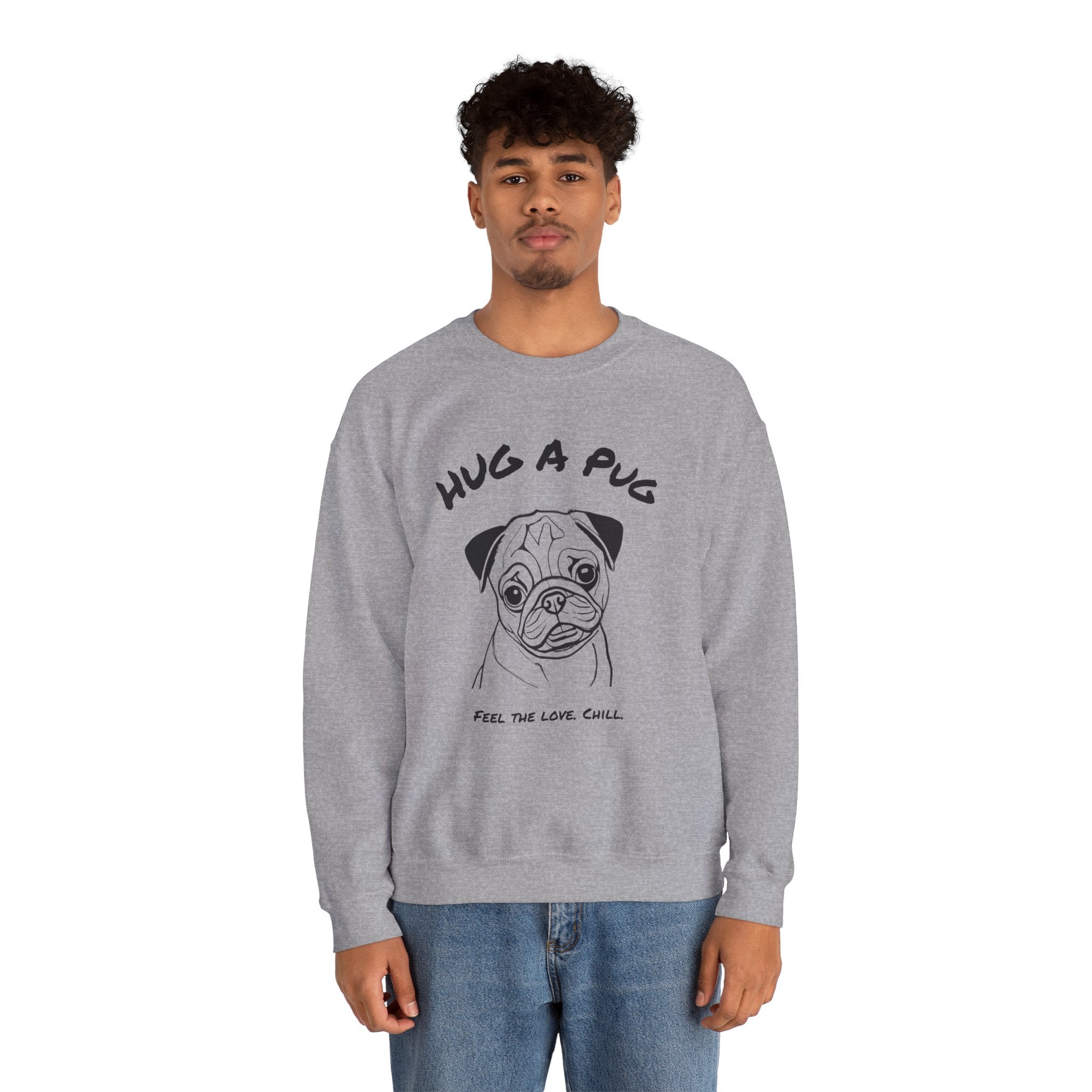 Pug Sweatshirt | Hug A Pug