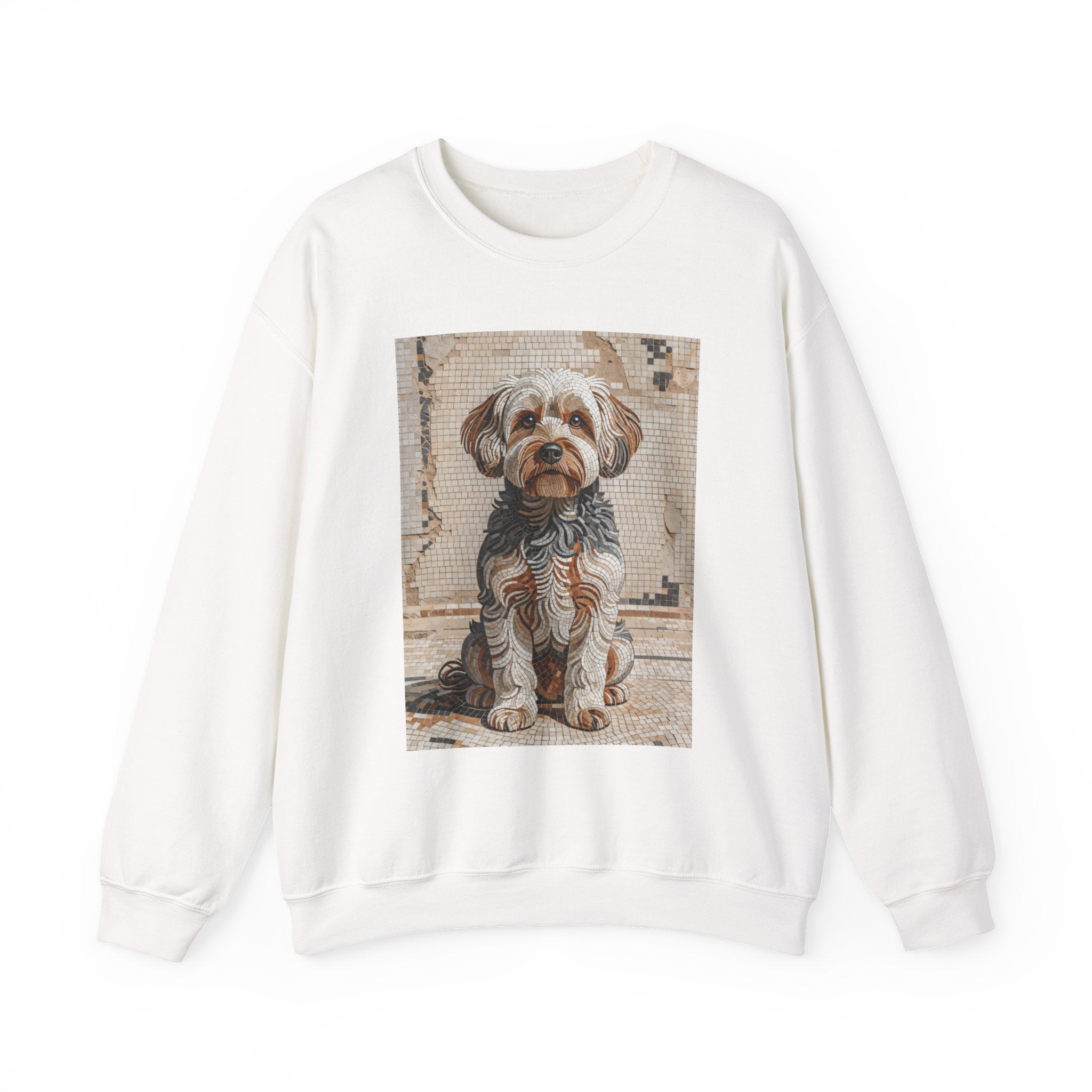 Yorkipoo Sweatshirt | Living Work of Art Collection | Mosaic Style