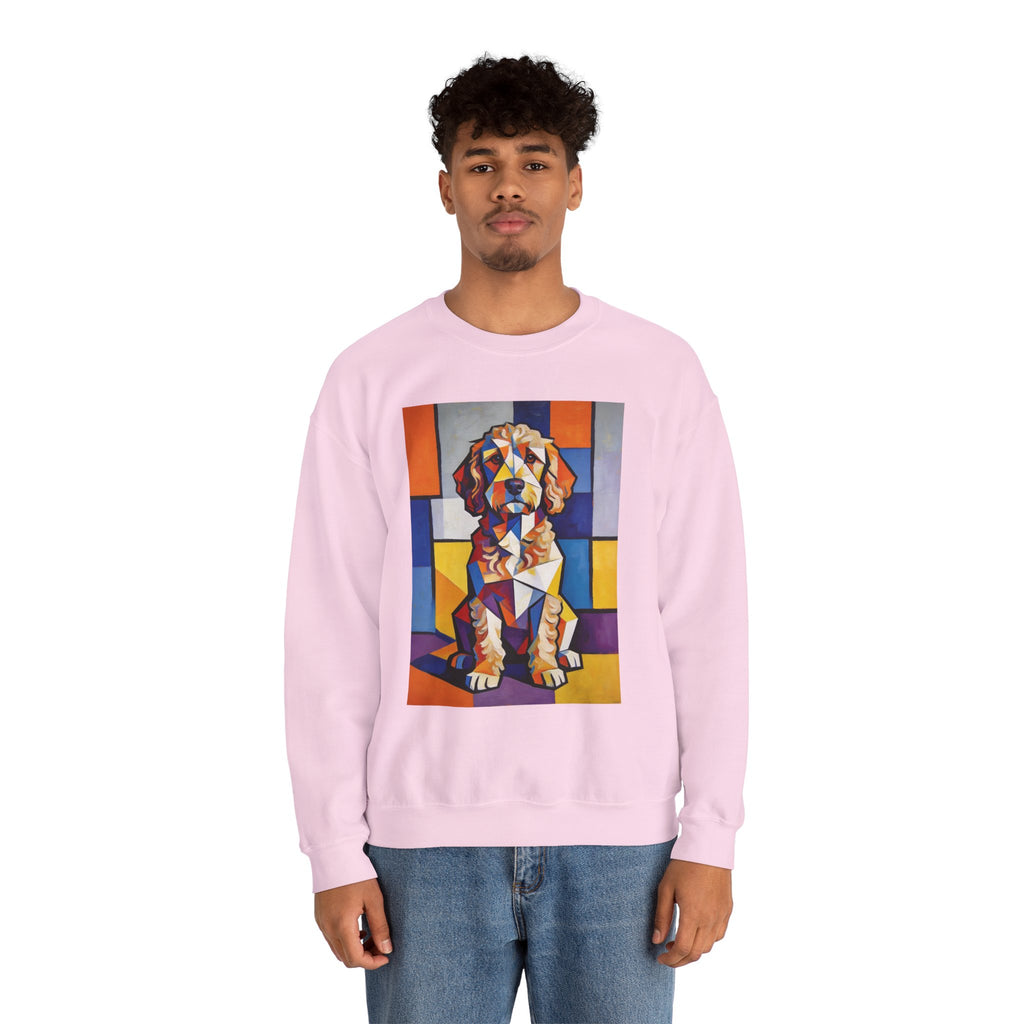 Cockapoo Sweatshirt | Living Work of Art Collection | Cubist Style
