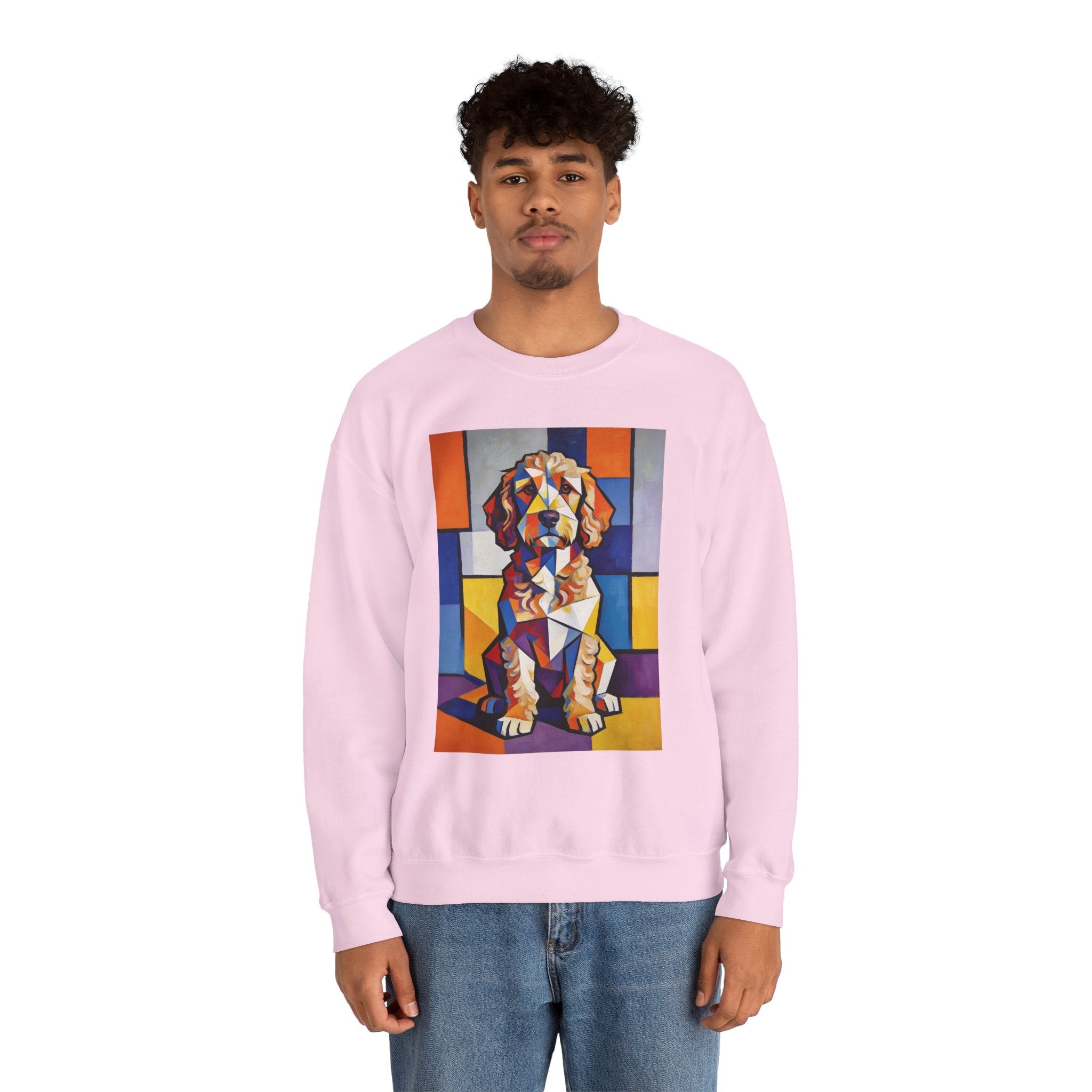 Cockapoo Sweatshirt | Living Work of Art Collection | Cubist Style