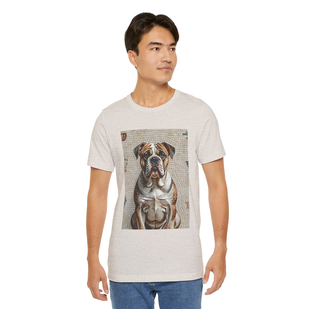 Bulldog T Shirt | Living Work of Art Collection | Mosaic Style