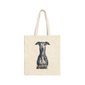 Whippet Tote Bag | Living Work of Art Collection | Pointillism Style