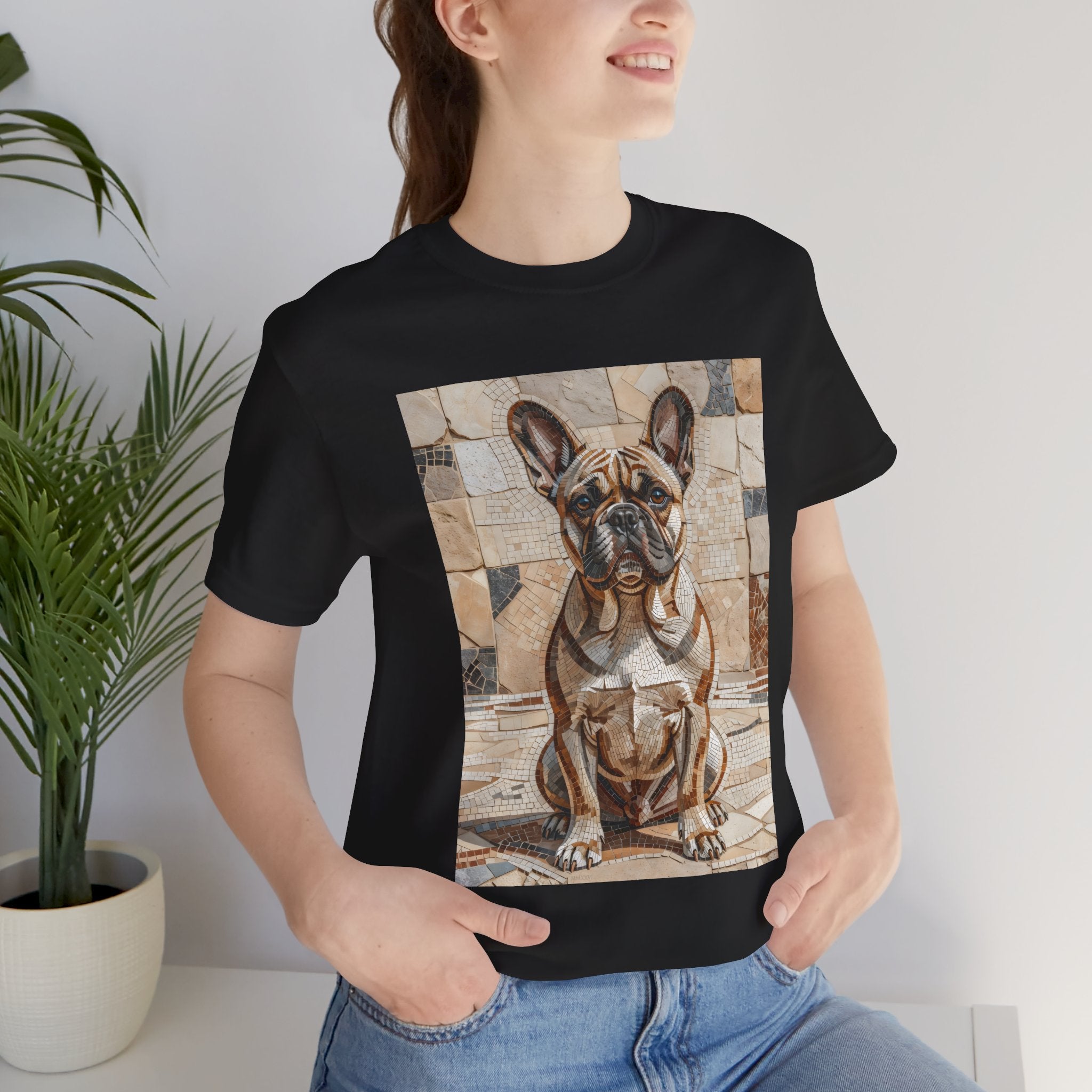French Bulldog T Shirt | Living Work of Art Collection | Mosaic Style