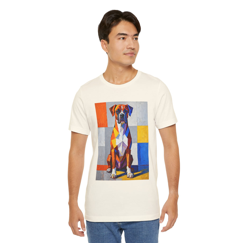 Boxer T Shirt | Living Work of Art Collection | Cubist Style