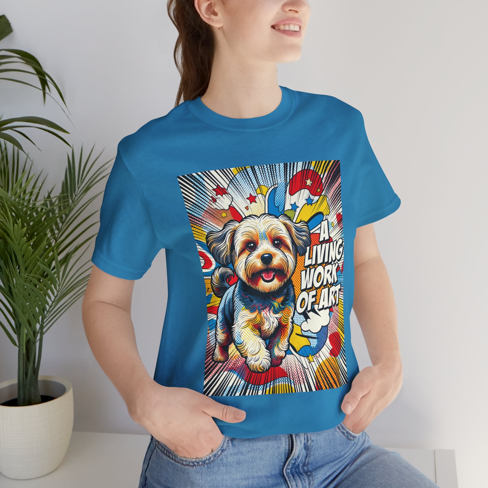 Yorkipoo T Shirt | Living Work of Art Collection | Pop Art