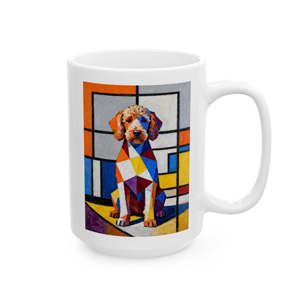 Labradoodle Coffee Mug | Living Work of Art Collection | Cubist Style