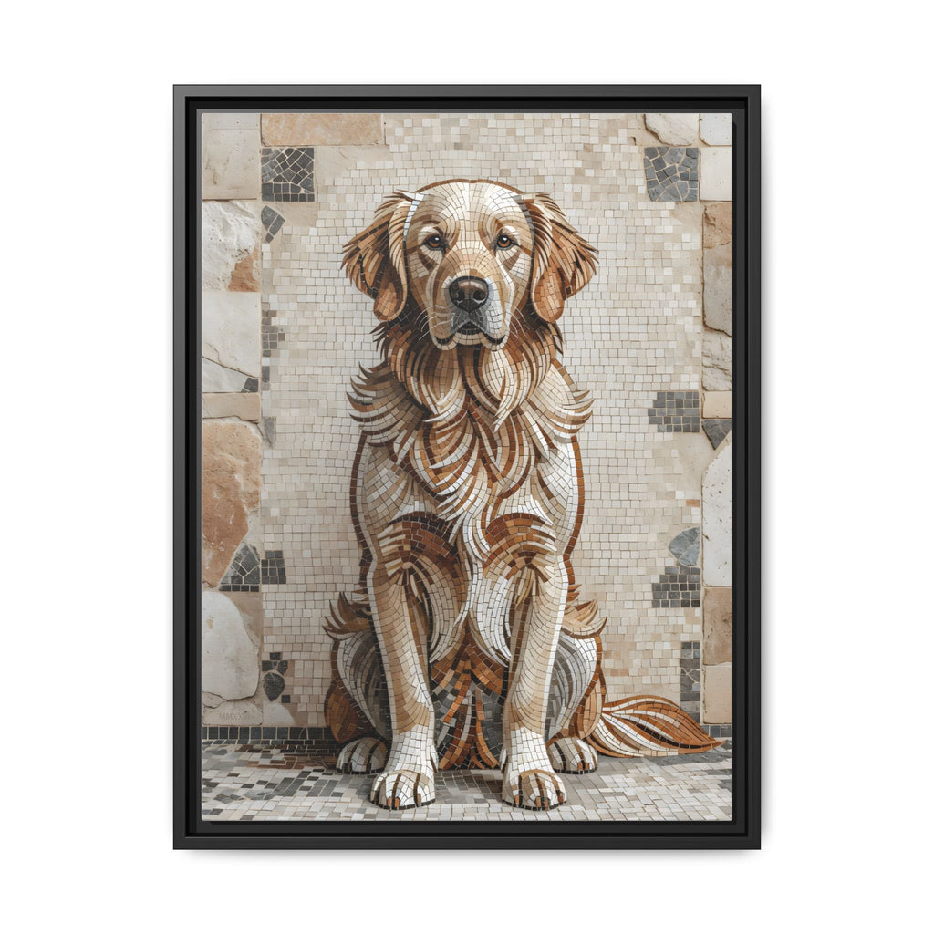 Golden Retriever Canvas Wall Art | Living Work of Art Collection | Mosaic Style Print