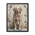 Golden Retriever Canvas Wall Art | Living Work of Art Collection | Mosaic Style Print