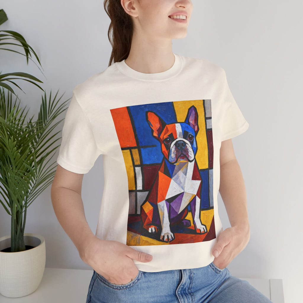 French Bulldog T Shirt | Living Work of Art Collection | Cubist Style