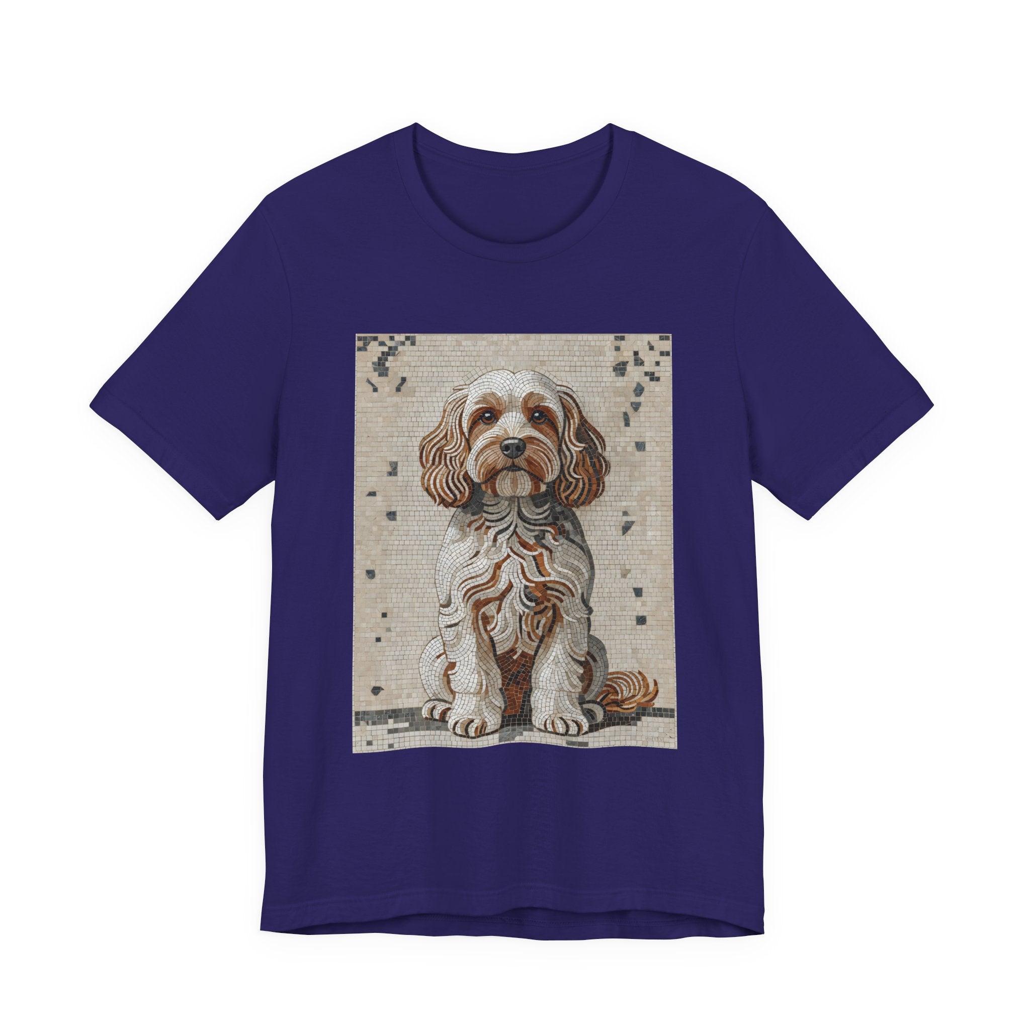 Cavapoo T Shirt | Living Work of Art Collection | Mosaic Style