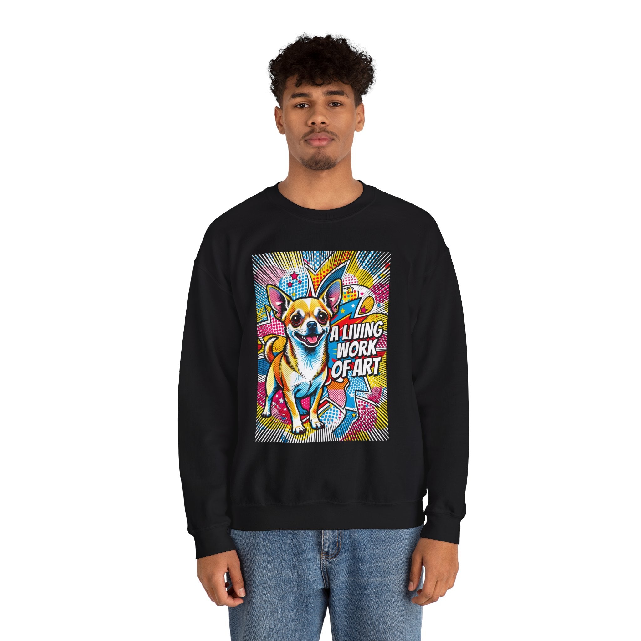 Chihuahua Sweatshirt | Living Work of Art Collection | Pop Art