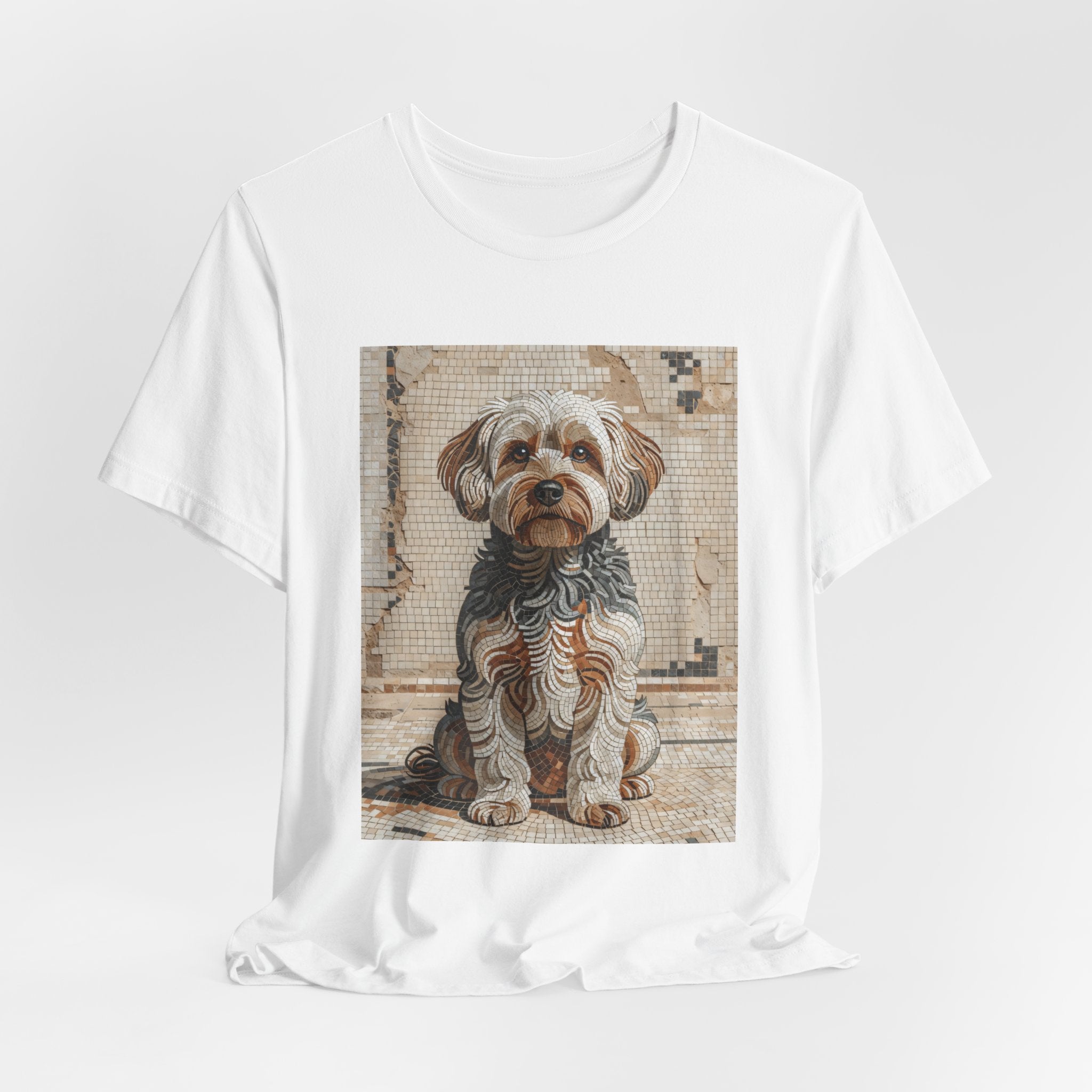 Yorkipoo T Shirt | Living Work of Art Collection | Mosaic Style