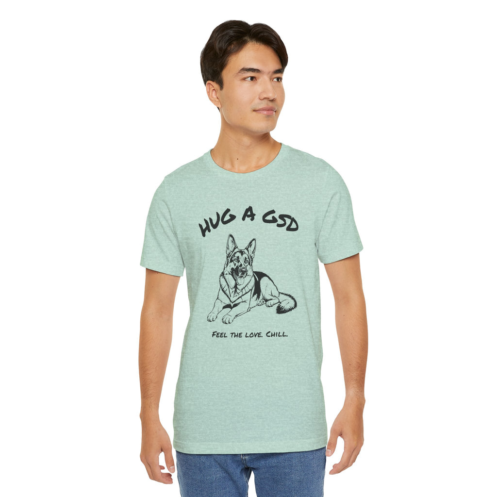 German Shepherd T Shirt | Hug a GSD