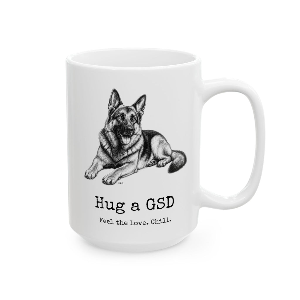 German Shepherd Coffee Mug | Hug a GSD