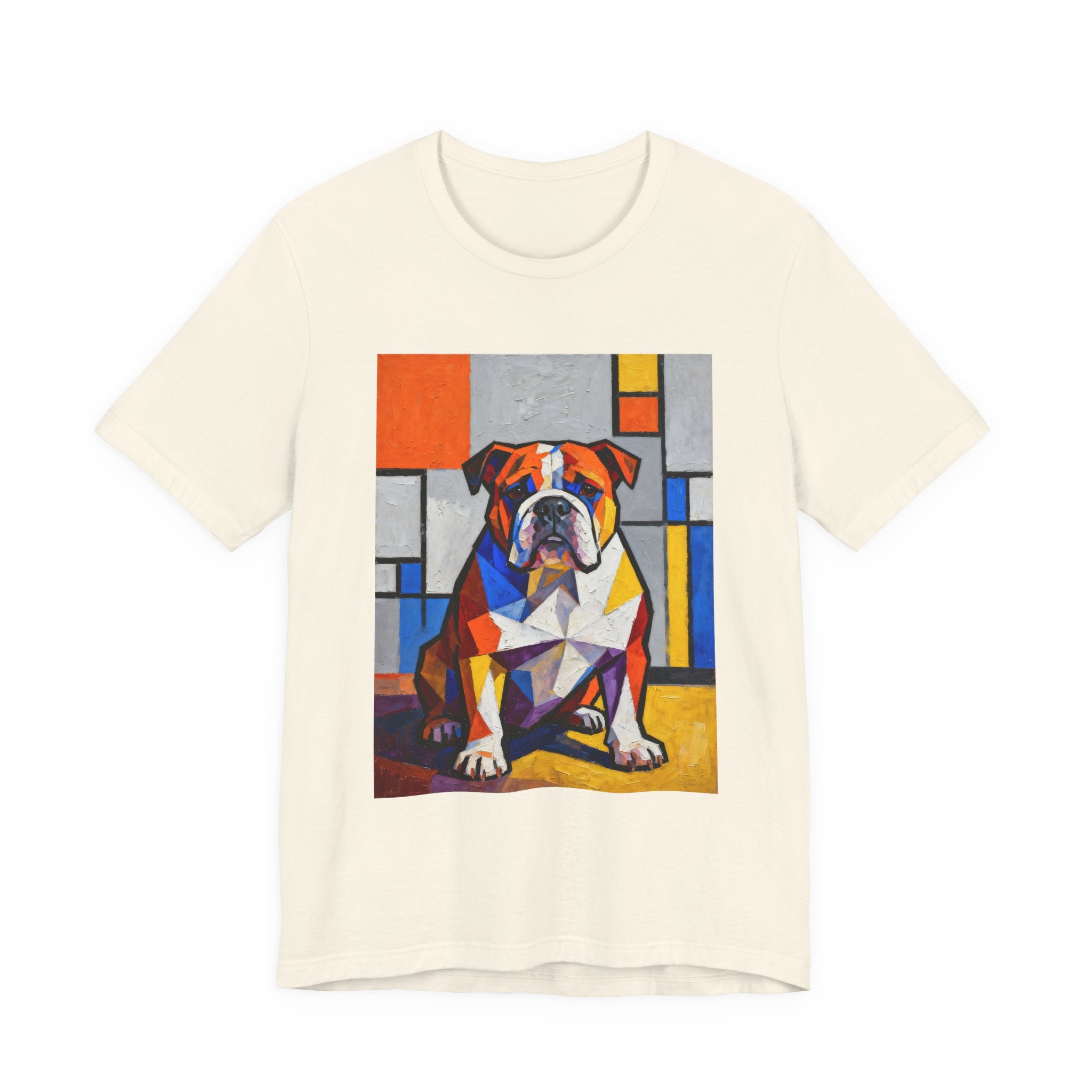 Bulldog T Shirt | Living Work of Art Collection | Cubist Style