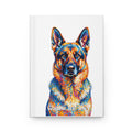German Shepherd Notebook | Living Work of Art Collection | Pointillism Style