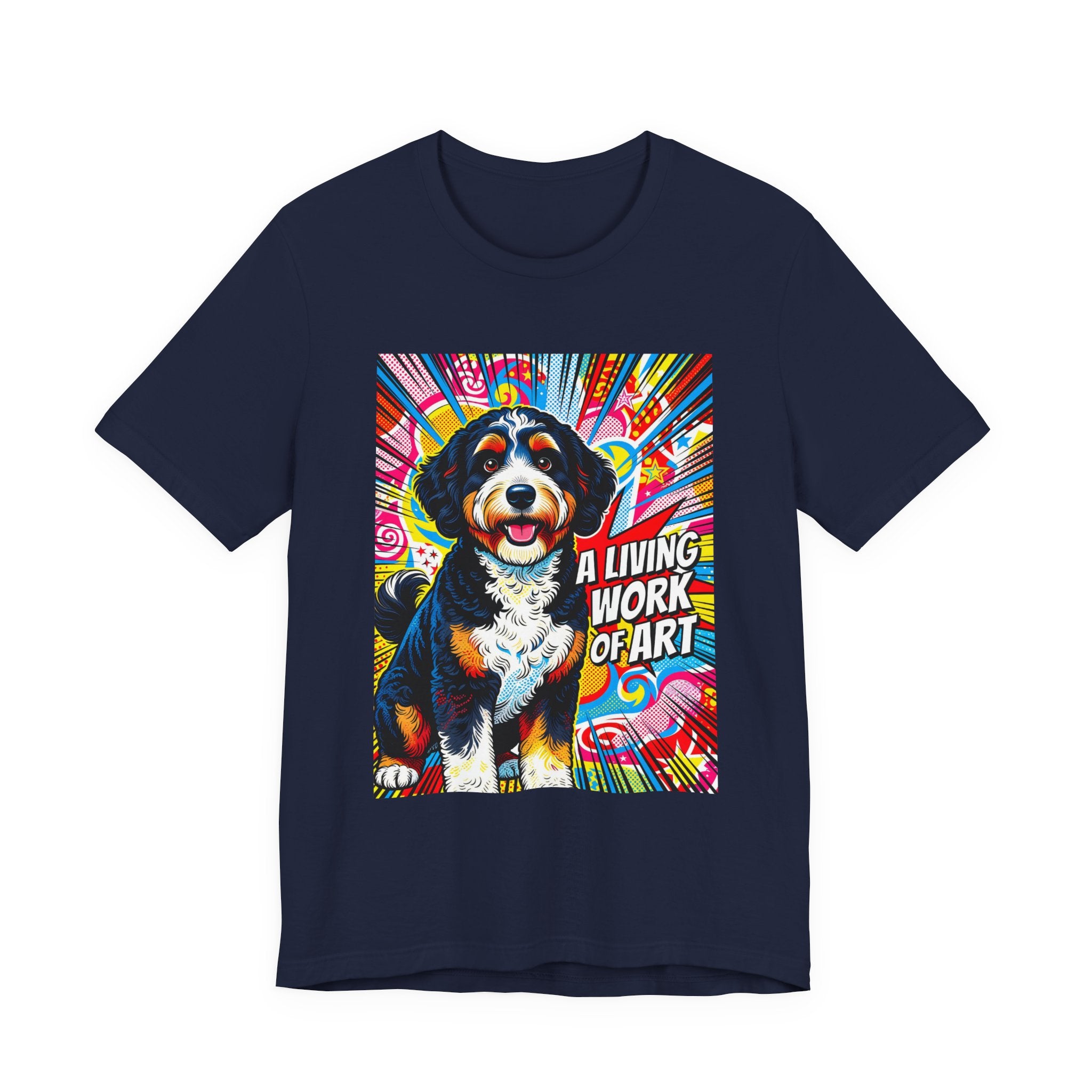 Bernedoodle T Shirt | Living Work of Art Collection | Pop Art